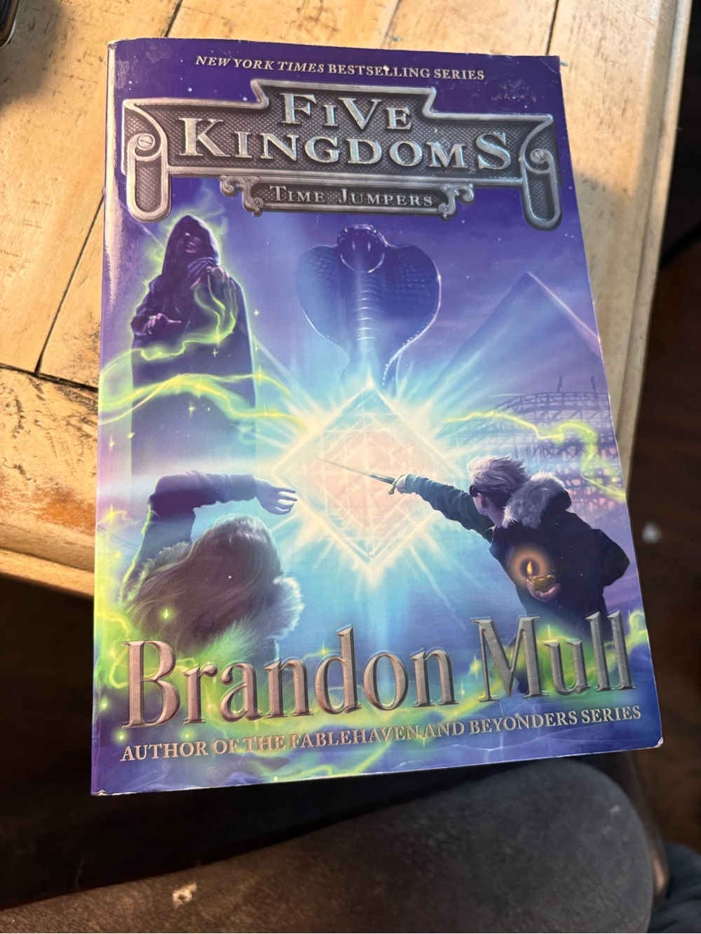 Five Kingdoms: Time Jumpers by Brandon Mull - Purple Cover Fantasy Novel # 5